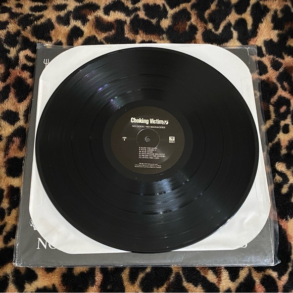 🖤 1999 Choking Victim No Gods No Managers LP Vinyl Punk Rock - Picture 15 of 15